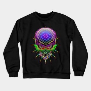 Crazy Skull Psychedelic Explosion Crewneck Sweatshirt